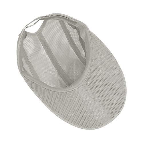 FakeFace Zonnehoed voor dames en meisjes, voor tennis en tennis, opvouwbaar, zomerhoed met afneembare rand, baseballpet van katoen, anti-UV - Image 6