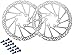 HemeraPhit 2pcs Mountain Bike Rotors G3 Bicycle Brake Disc Stainless Steel Rotors with Free 12 Bolts (160MM)