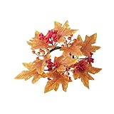 ➤ 【Anwendungsbereich】 Der Kerzenring aus Ahornblättern eignet sich für den Innen- und Außenbereich, Thanksgiving, Halloween, Küche, Bad, Kinderzimmer, Café, Bar, Speisekammer, Büro, Wohnzimmer, Esszimmer, Schlafzimmer, Arbeitszimmer usw.