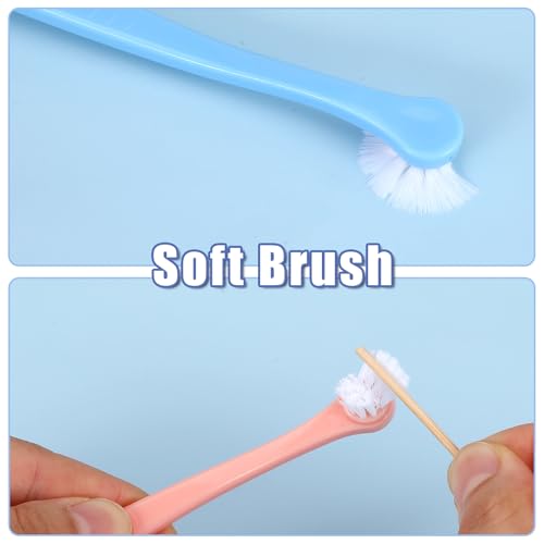 Image of oruola 8Pcs Kitten Toothbrush,2 Styles Soft Hair Small Dog Toothbrush,Dental Hygiene Pet Toothbrush to Clean Pet Teeth,Reduce Tartar Formation & Bad Breath for Small to Large Dogs,Cats,and Most Pets