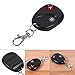 FTVOGUE 433MHz Remote Control, Remote Control Key Garage Gate Door Transmitter 433MHz Plastic Black 2 Keys, Remote Control Transmitters, Other Garden Tools