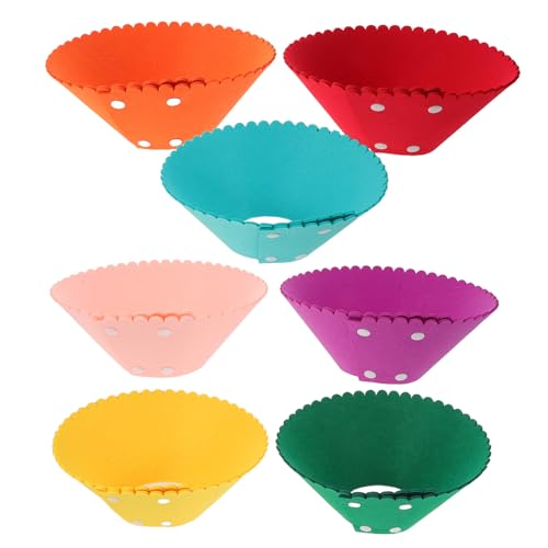 LOORGVEL 7 Piezas Collar Ajustable para Recuperación de Perros y Gatos Pequeños y Medianos Cono Suave Antilameduras Postcirugía Collar Protector Ligero y Fácil de Limpiar para Cuidado