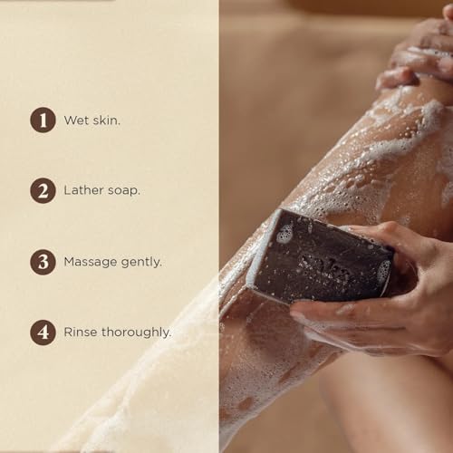 Image of Saka Organics Coffee Bath Soap with Shea Butter, Pack of 2 (120g Each) | Handmade Cold-Processed Soap | Gentle Exfoliation, Deep Cleansing & Moisturizing | Sulphate & Paraben Free