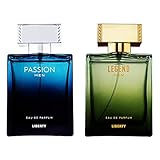 Liberty Luxury Men's Gift Set - Legend and Passion (100ml/3.4Oz each) Eau De Parfum (EDP), Crafted i