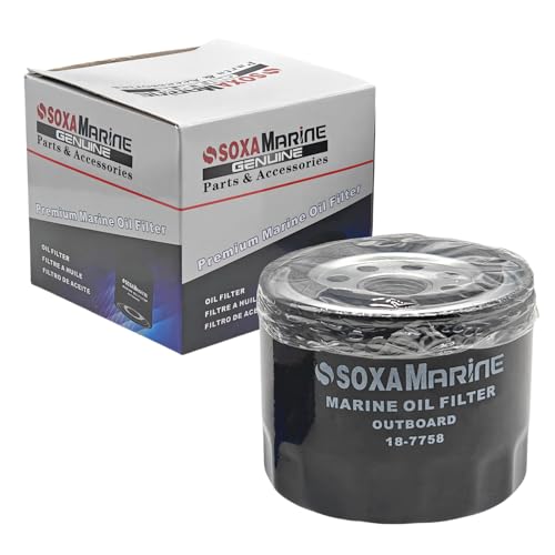 SOXAMarine 877761Q01 Maintenance Oil Filter for Mercury 4 Stroke EFI 75 90 115 HP Marine Engine 877761K01 18-7758