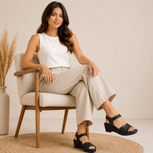 Image of Women Girls Fashion Wedge Heel Sandals (SD1501)