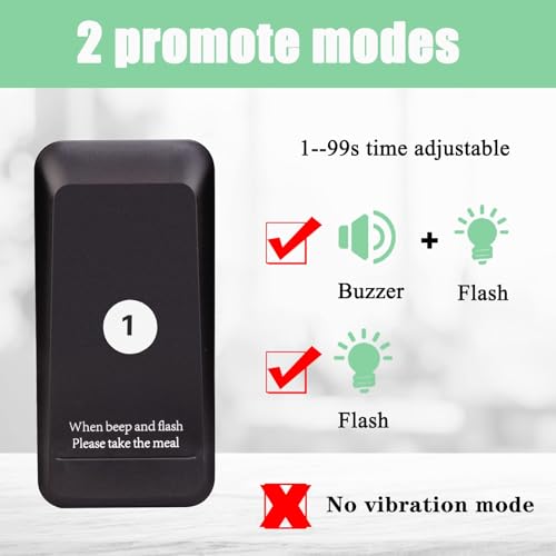 Retekess TD157 Restaurant Pagers, Pager System, Silent Mode, Touch Keyboard, 16 Restaurant Pager for Food Truck, Grill