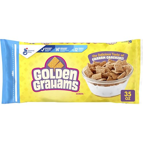 Image of Golden Grahams Breakfast Cereal, Graham Cracker Taste, Made with Whole Grain, Value Bag, 35 oz