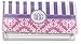 RNK Shops Pink & Purple Damask Vinyl Checkbook Cover (Personalized)
