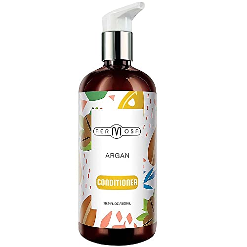Fermosa Conditioner - Renewing Conditioner, Detox Clarifying & Cleansing Conditioner, Moisturizing & Nourishing, Anti Dandruff, Controls Frizz, Sulfate Free, 16.9 Ounce (Argan) #TOP28
