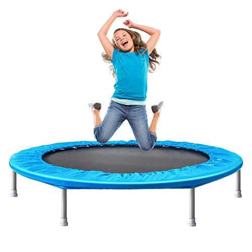 Bronze Tree Indoor Trampoline for Kids, 45inch Mini Foldable Rebounder for Toddlers