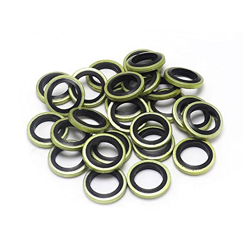 Boulon Banjo M8 M10, vis de vidange d'huile, rondelles d'étanchéité, Joints for Moto, Embrayage hydraulique, Pompe de Frein, Tuyau de Frein, étrier(40 Pieces M10)