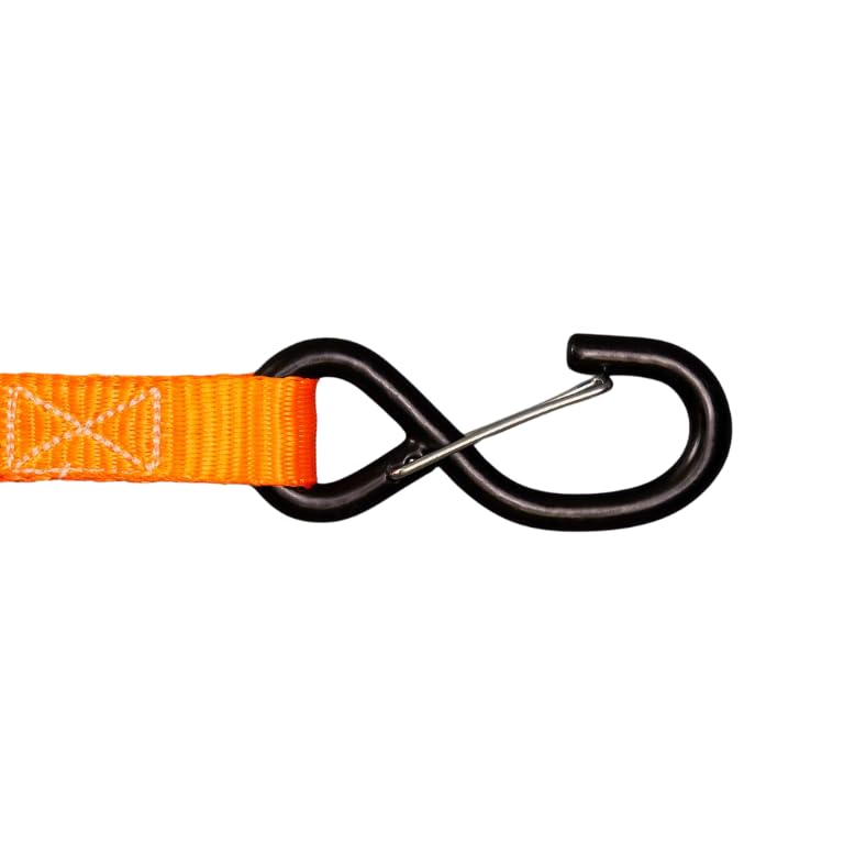 Kargo™ 2-Pack 4M Light Duty Ratchet Straps - 500kg Load Capacity Each, 25mm Webbing, Rubber-Coated Hooks, EN12195-2 Compliant - Image 4