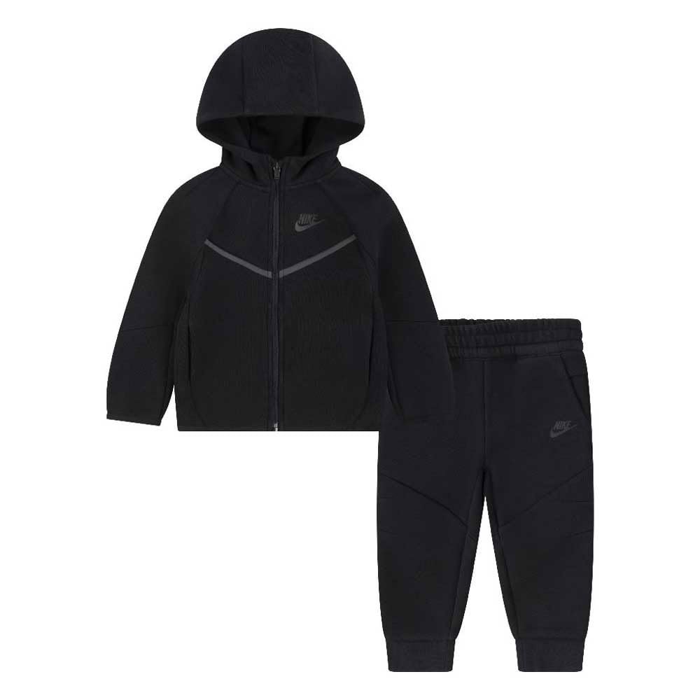 Nike Boys Black Tech Fleece Tracksuit  in Size 2 - 3 Years, Sports Direct
