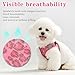 Leopard Print Vest-Style Universal Harness Set for Cats & Dogs with 1.5m Leash - Breathable Mesh Design(Rose red,XX-Small)