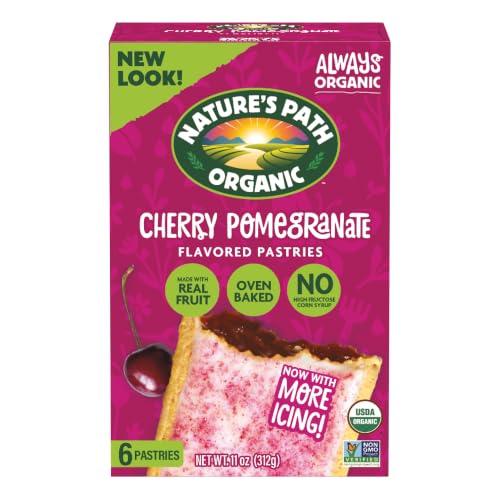 ★Nature's Path Organic Frosted Cherry Pomegranate Toaster Pastries, 6ct