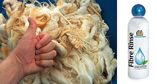 Unicorn Fibre Rinse Wash 16Oz. Anti-Static Conditioning For Wool, Knits, Cloth Diapers, Baby Clothing, Yarn, Cashmere, Cotton, Hemp, Heirlooms, And Synthetic Fabrics. Lavender Scented. #TOP2