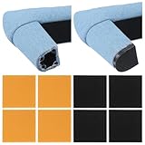 Ymapinc 8pcs High Heels Patch, Non Slip Rubber Boot Heel Replacement Tips Stickers, Protectors Square Sole Repair Tips Heel Caps for Shoe Repair Covers Kit