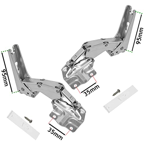 Spares2go Integrated Door Hinge Pair Fits Siemens Fridge Freezer (Top Left, Bottom Right + Upper Right, Lower Left, 3704 5.0, 3306 5.0, 3307 5.0)