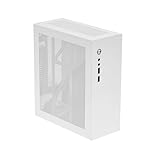 GM100 Mini PC Case 4.3L HTPC Chassis 2X USB 3.0 Fits Flex Power Supply ITX Motherboard (White)