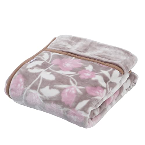 西川 合わせ毛布 シングル 洗える 2枚合わせ あったか 衿付き 冬 ピンク FQ01045001