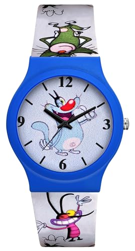 Image of Acnos Character Kid's Happy Colorful Water-Resistant Durable Watch for Boys Kids Boy with Fun Designs Adjustable Strap Positive Messages Watch for Kids