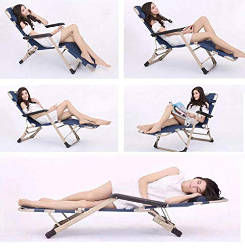 Chaise longue pliable réglable pour soulager le dos au jardin