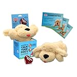 Snuggle Puppy Plus Dog Toys with 3 Heat Packs & New Motion Activated RealFeel Heartbeat. Puppy Toys for Anxiety Relief, Calming Aid, and Dog Comfort Toy for Behavioral Training (Doodle)