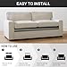 HAVARGO Couch Cushion Support High Density Foam 24X24X2.4 Inches Sofa Couch Supports for Sagging Cushions Light Grey 1Pc with Anti Slip Mesh Fabric
