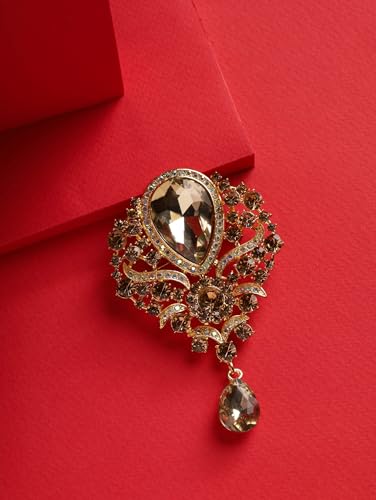 Image of MINACHI Vintage Victorian Design Queen's Cameo Antique Wedding Brooch Pin, Jewelry Gift for Women