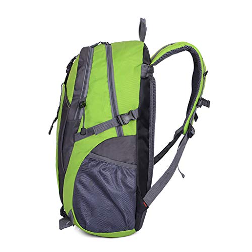 Haluoo Outdoor Sport Bacpack, Lightweight Durable Large Capacity Cycling Hiking Backpack Water Resistant Travel Rucksack Camping Mountaineering Climbing Dayback for Women Men Couples 60L (Green)
