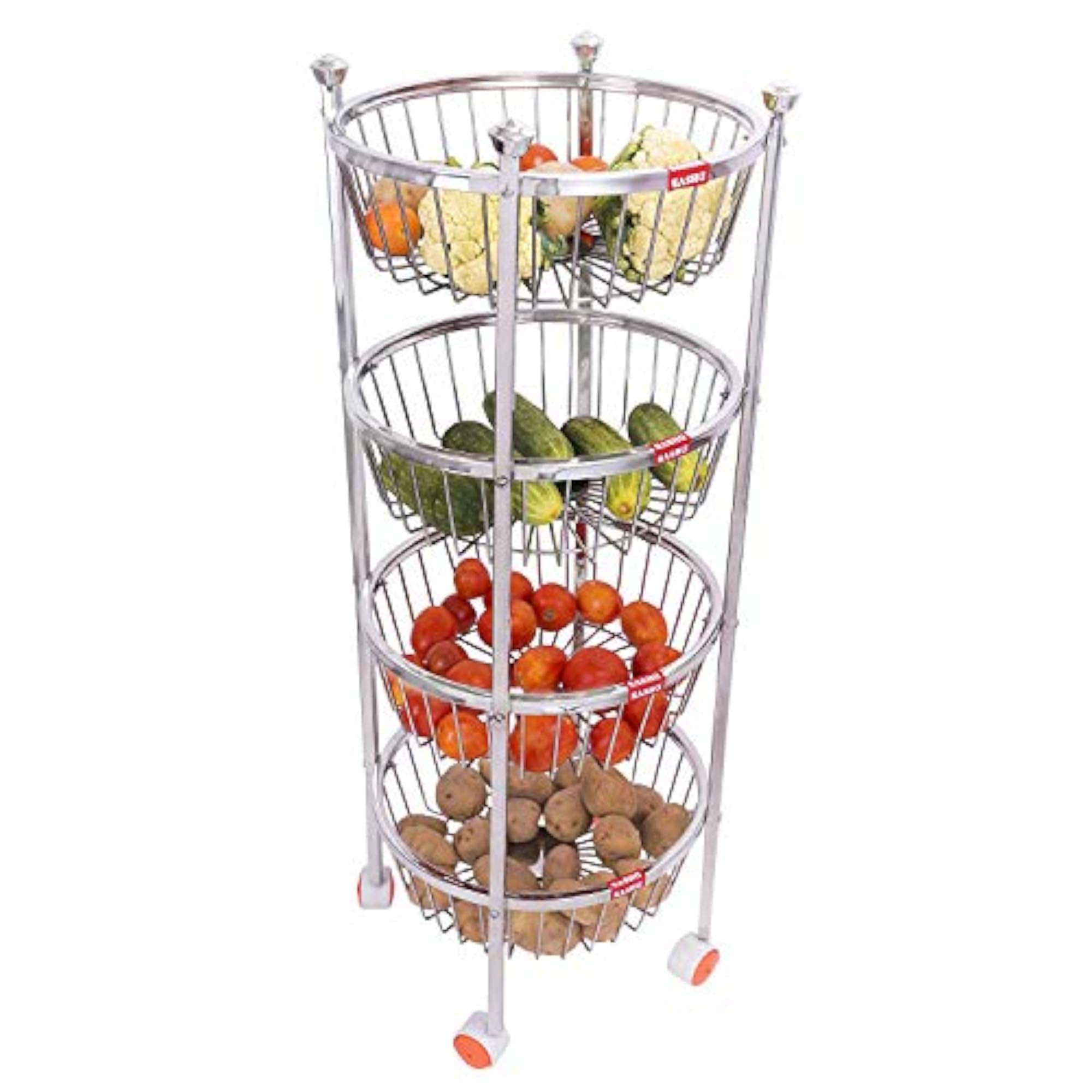 Stainless Steel Fruit and Vegetable Storage Stand Rack