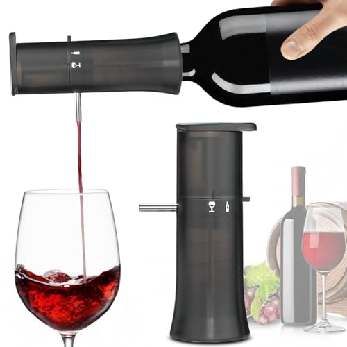 Vacuum Wine Dispenser, Multifunctional Wine Aerator, Wine Preservation System, Switchable Decanter & Wine Storage Function, Wine Accessories Gift for Wine Lovers, No Power & Consumables Required