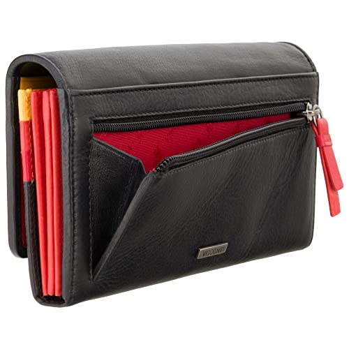 Visconti Happy Rainbow Collection Phoebe Leather Purse Rfid Hr80 (Black) #TOP4