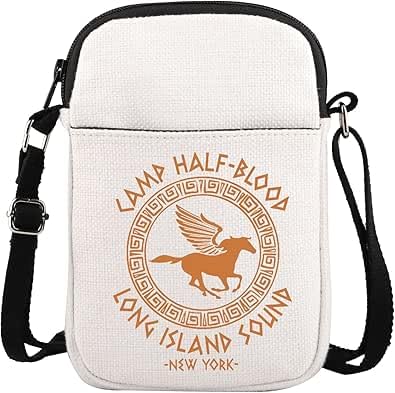 AKTAP Percy Fan-Geschenk, Long Island Sound, Reißverschluss, Crossbody-Tasche, Pegasus Zeus, Geschenk, Horror, Roman, Liebhaber, Geschenk, Camp, Halbblut, CB, 32 * 37cm