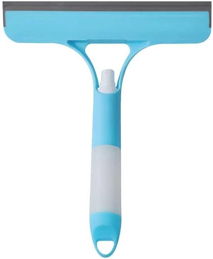 CUNBIYINA 3 in 1 Window Cleaning Scraper Shower Squeegee for Glass Doors Mirror with Sprayer Squiggy for Windshield Cleane...