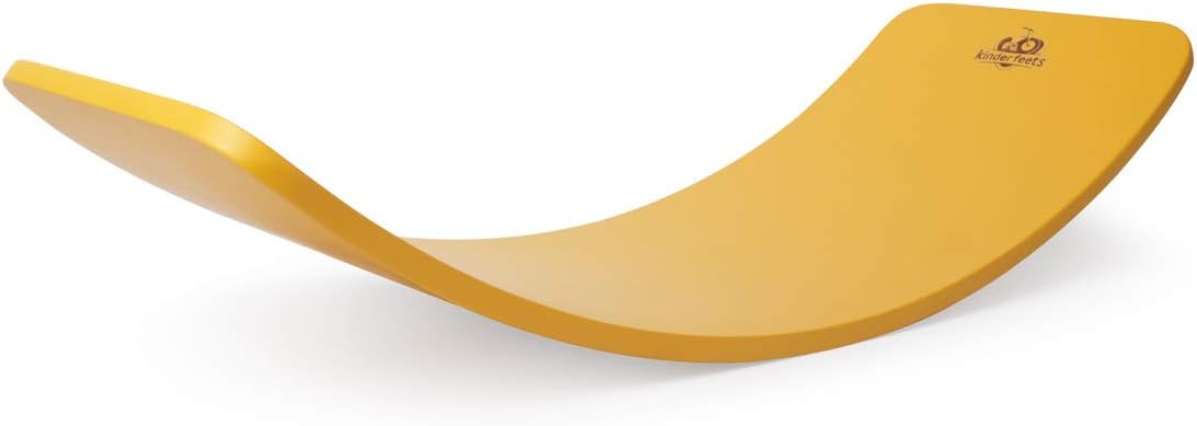 Kinderfeets, Kinderboard, Waldorf Original Wooden Balance Board for Toddlers, Kids, Teens, Adults -Wobble Balance Board - Kids Wooden Toys Learning Toys - Rocker Board Yoga and Exercise