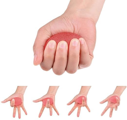 Image of Serveuttam Hand Grip Strengthener, Strength Trainer with Finger Exerciser, Forearm Workout, Finger Stretcher, Stress Relief Ball, Grip Ring, Wrist Strengthener for Men and Women (Gel Ball)