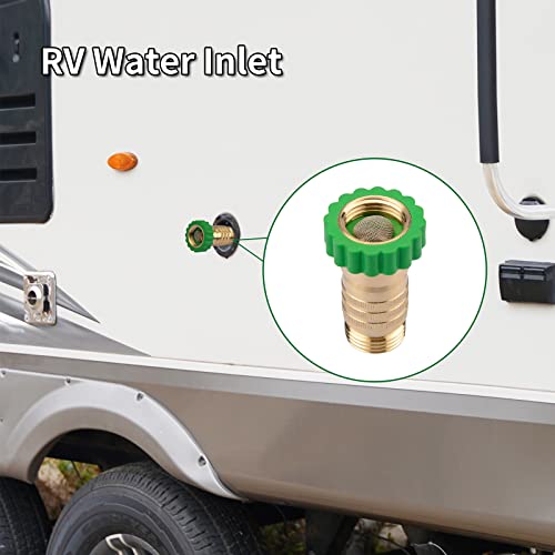 RVMATE Inline Water Pressure Reducer, Lead-Free Brass Regulator, for RV Plumbing System, 40-50PSI