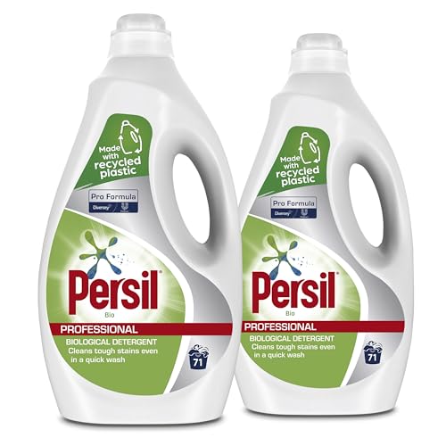 Persil Pro Formula Bio Liquigel, High Performance Liquid Detergent for Tough Stains, Enzyme-Activated, Optical Brighteners, Low Temp Wash, 2 x 5L