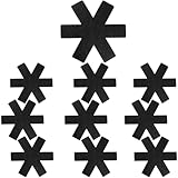 JYSNOW 10 Piezas Protector Sartenes, Separador Sartenesde, Protector de Olla Antideslizante, Protectores de Fieltro, para Evitar Arañazos en Utensilios de Cocina, 20 cm (Negro)
