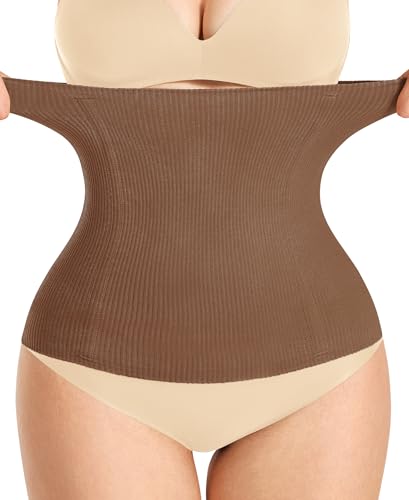 Image of YERKOAD Waist Trainer for Women Corset Shapewear Tummy Control Faja Body Shaper Waist Cincher Postpartum Belly Band