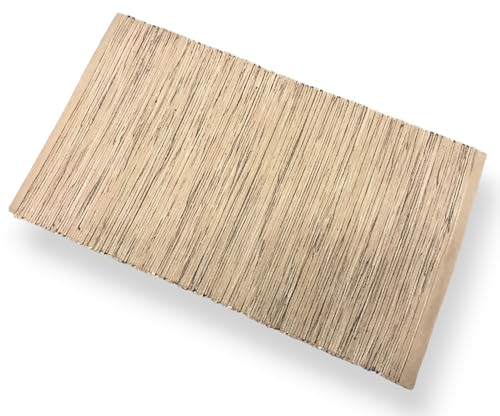 Prodotto in India SpazioTessile Tappeto Stuoia Cucina Multiuso 100% Cotone Super Natural Indiano 6 Misure CH (Beige, 50x110)
