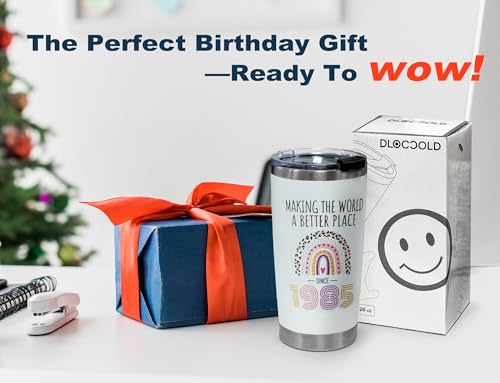 DLOCCOLD 50th Birthday Gifts For Women Tumbler 20oz- 1975 50th Cool Birthday Gifts for 50 Year Old Woman/Her/Mom/Grandma,60 Fabulous Gift, Birthday Decorations for Woman Turning 50 Year Old Present by DLOCCOLD - Used condition - Image 2