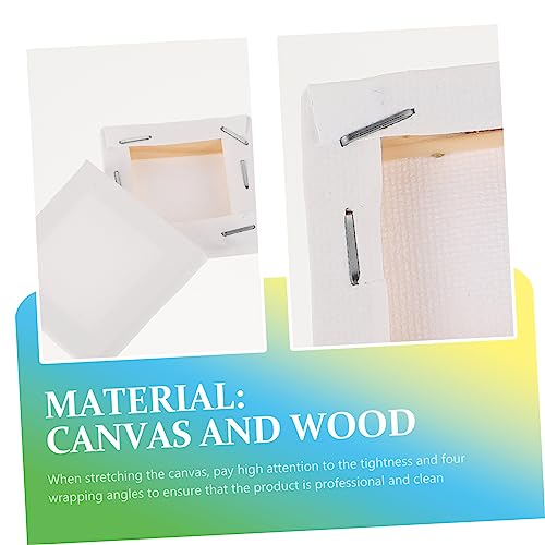 Lienzos para pintar niños DOITOOL de algodón con marco de madera pack de 24 4