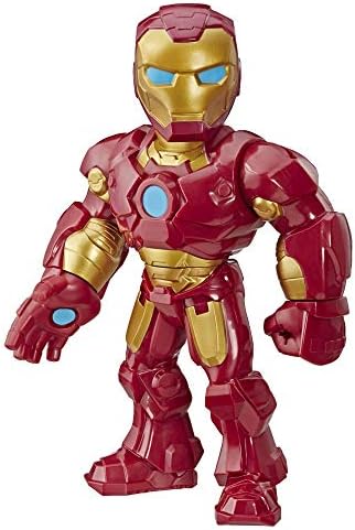 Playskool Heroes Marvel Super Hero Adventures Mega Mighties Iron Man Collectible 10-Inch Action Figure, Toys for Kids Ages 3 and Up, Brown