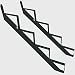 Produktbild Treppenrahmen 2-10 Stufen-Wahl Stahl-Treppe RAL 7016 Anthrazit Treppenholm/Wählen Sie die Stufen-Anzahl (2 stufig) (4 stufig)