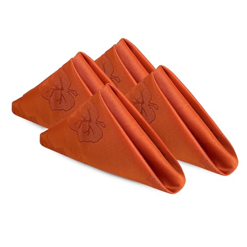 Servilletas de Tela Cuadradas 20x20 Pulgadas Set x4 Rust miniatura 1