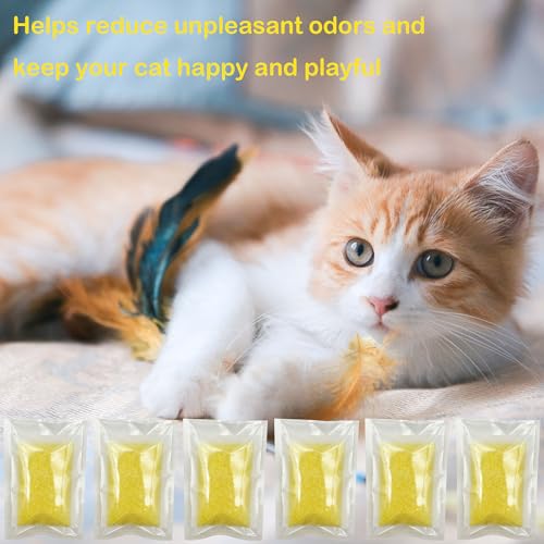 6 Pack Odor Removing Refills Compatible with Whisker OdorTrap Pod, for Litter-Robot 4 Filter Pocket or Litter-Robot 3 Waste Drawer
