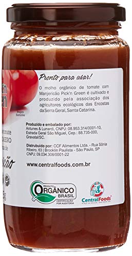 Molho Tomate Manjericão Org. Pick'n Green (325G)